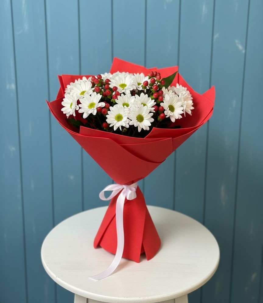 Букет цветов из: Хризантемы в Приволжском Саратовской области