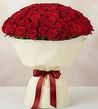 Букет 101 Красная роза Милано в Приволжском Саратовской области