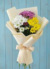 Букет цветов из:  Хризантемы в Приволжском Саратовской области