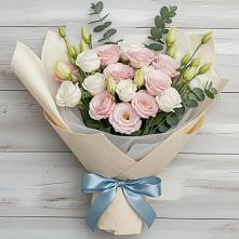 Букет цветов из:  Лизиантусы #REPLACE_PRED# Приволжском Саратовской области