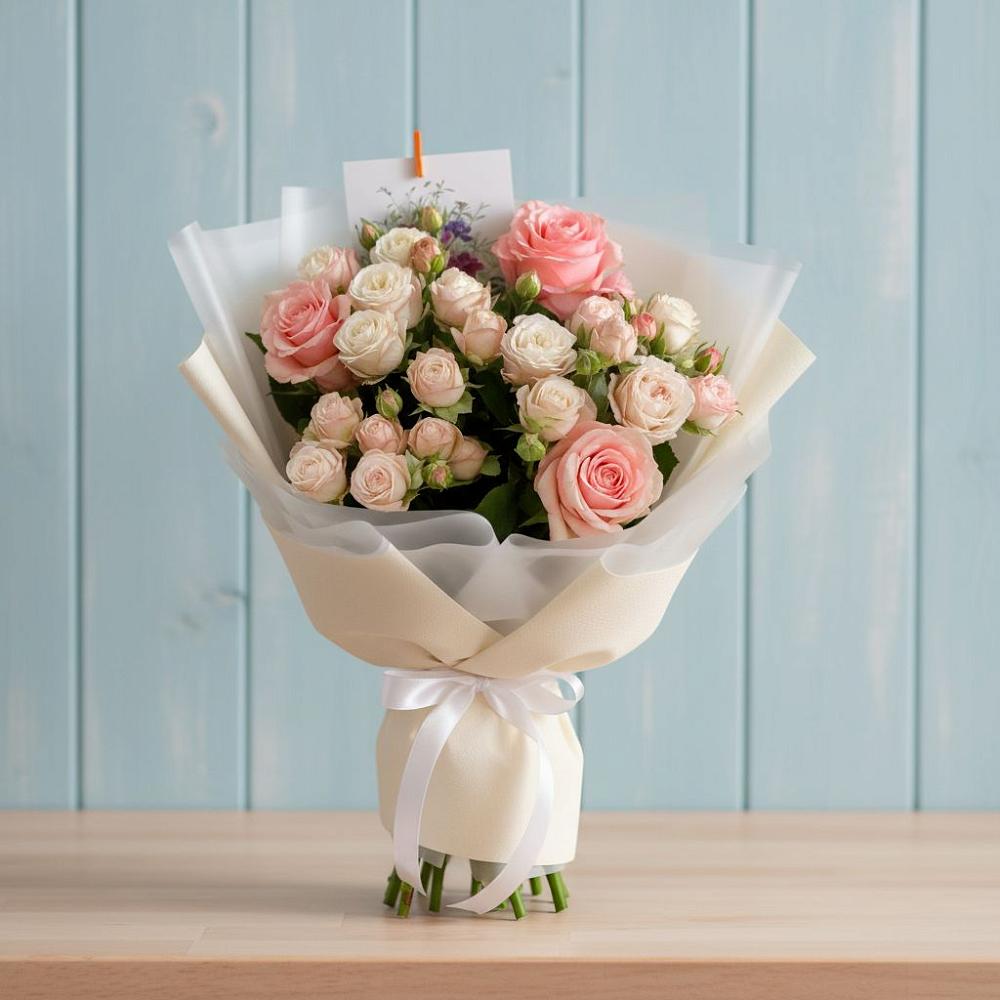 Букет цветов из: Розы в Приволжском Саратовской области