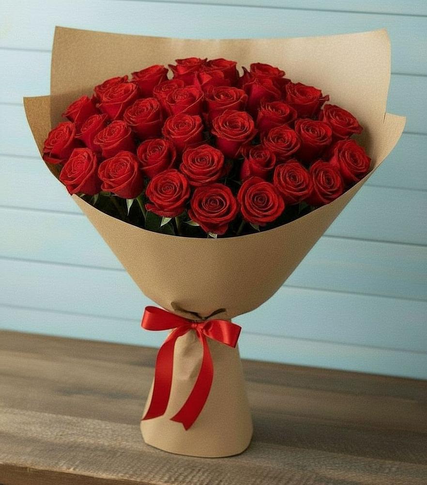 Букет Красные розы Милано в Приволжском Саратовской области