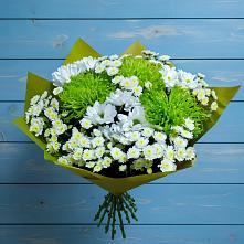 Букет цветов из:  Хризантемы в Приволжском Саратовской области