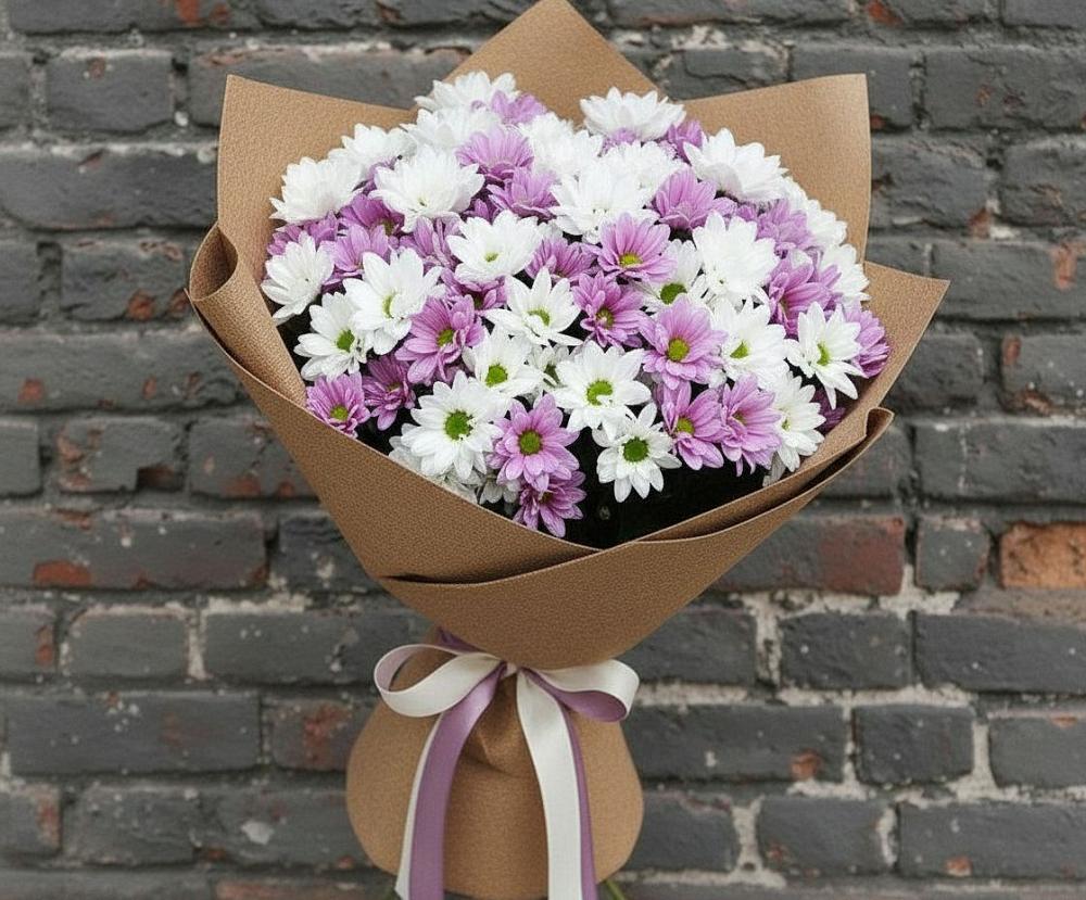 Букет цветов из: Хризантемы в Приволжском Саратовской области