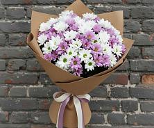 Букет цветов из:  Хризантемы в Приволжском Саратовской области