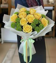 Букет цветов из:  Хризантемы и Розы #REPLACE_PRED# Приволжском Саратовской области