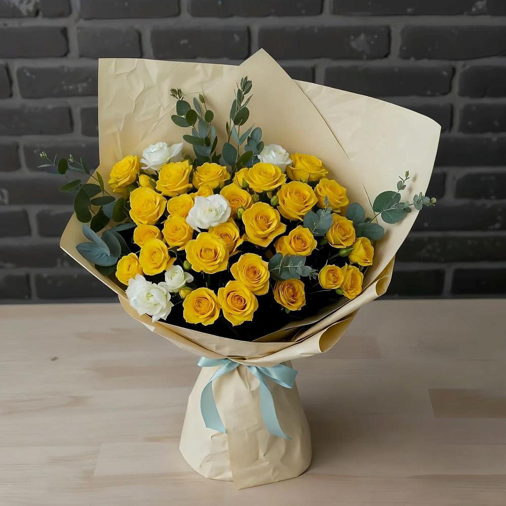 Букет цветов из: Розы в Приволжском Саратовской области