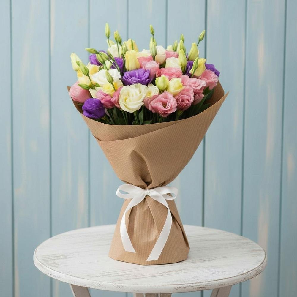 Букет цветов из: Лизиантусы в Приволжском Саратовской области