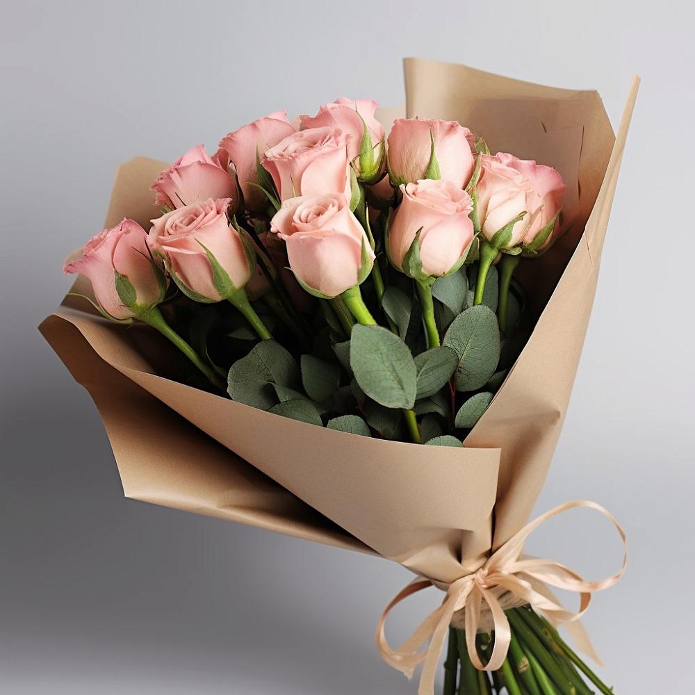 Букет 11 Нежных роз в Приволжском Саратовской области