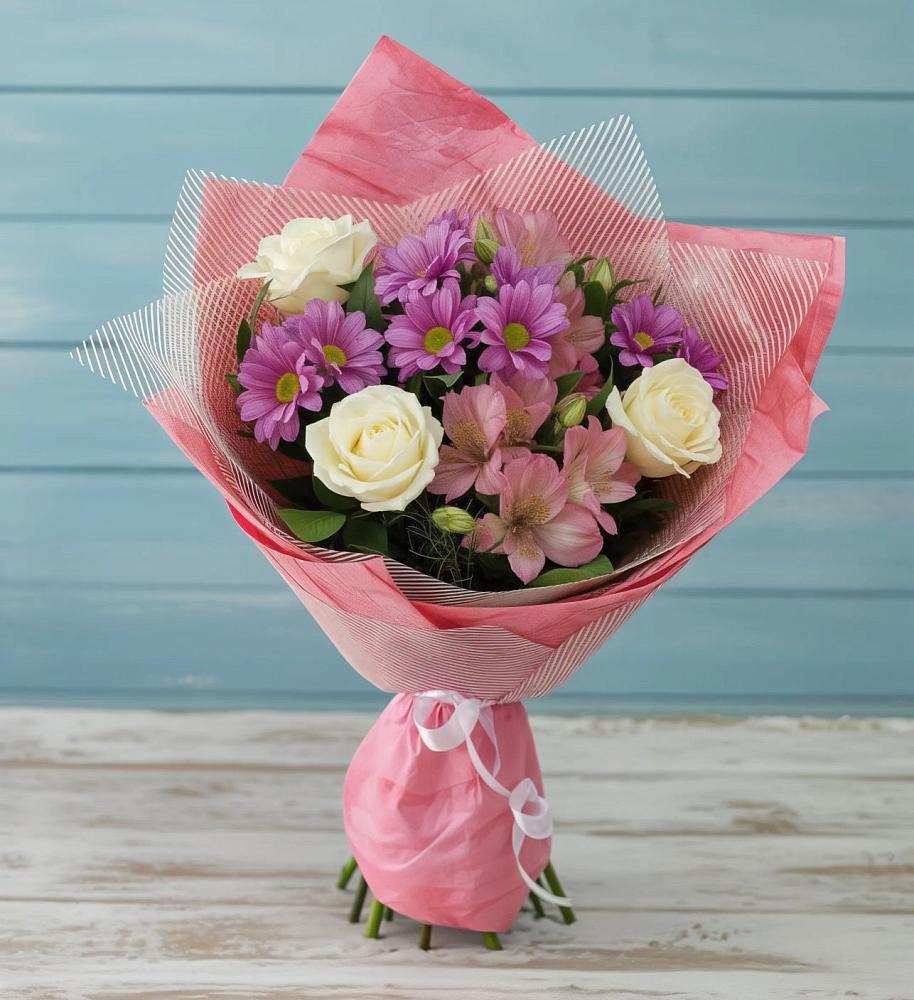 Букет цветов из: Герберы в Приволжском Саратовской области