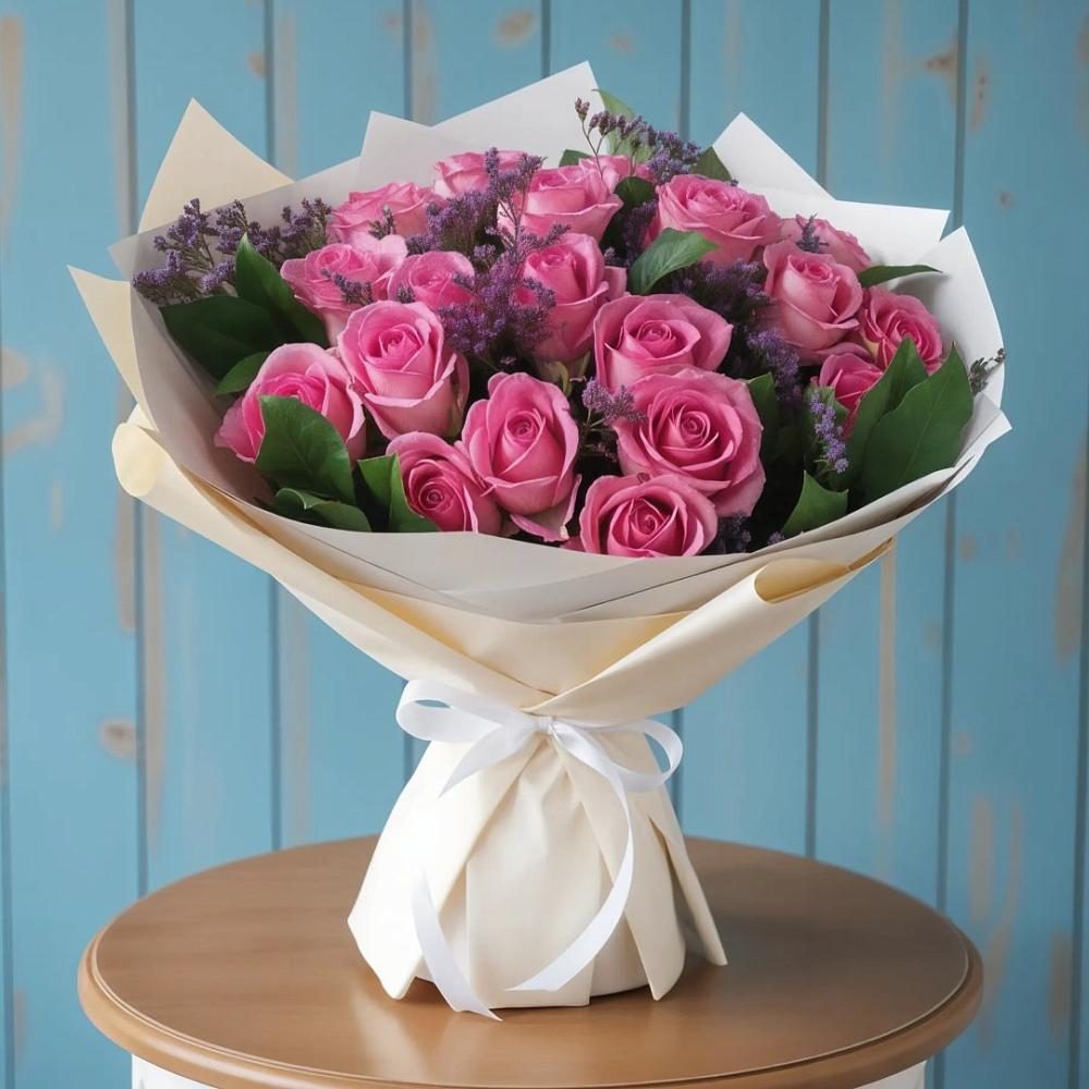 Букет цветов из: Розы в Приволжском Саратовской области