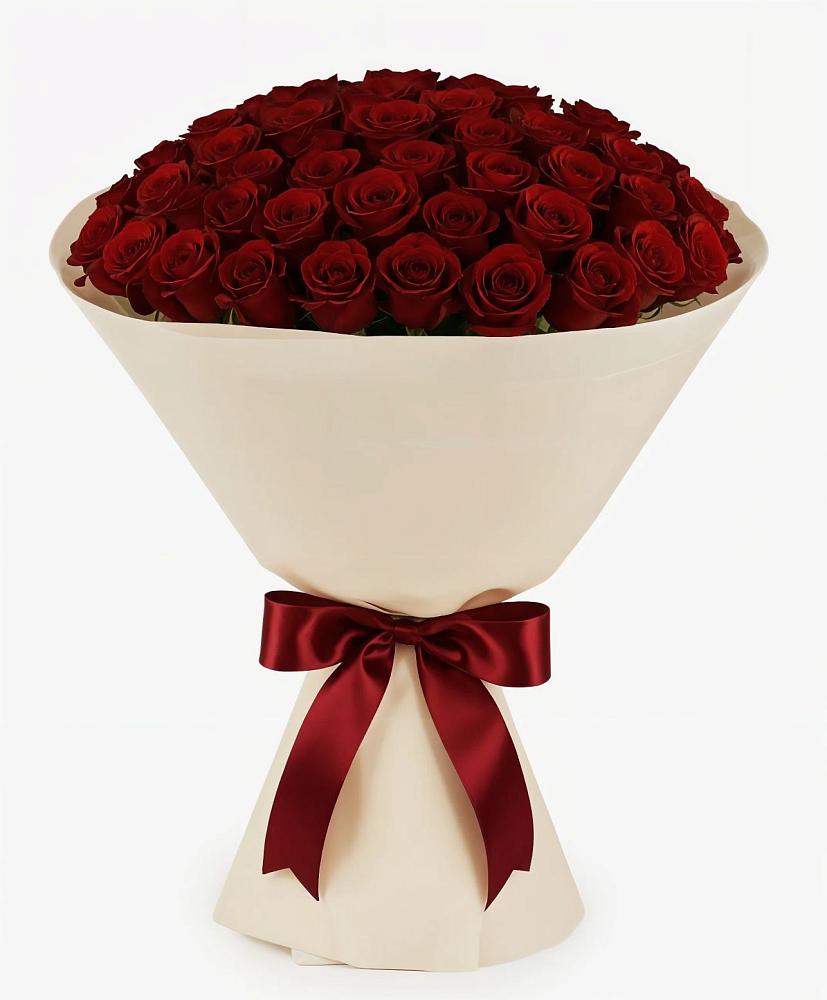 Букет 101 Бордовая роза Блэк Бакарра в Приволжском Саратовской области