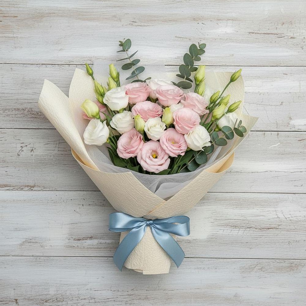 Букет цветов из: Лизиантусы в Приволжском Саратовской области